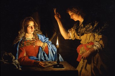 Annunciation by Matthias Stomer
